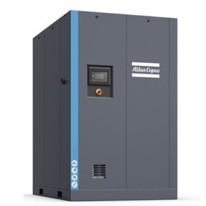 Atlas Copco rotary screw compressor, industrial air compressor, energy efficient screw compressor, continuous duty air compressor, Atlas Copco compressed air system, high performance air compressor, factory air compressor, workshop compressor, heavy duty rotary screw unit